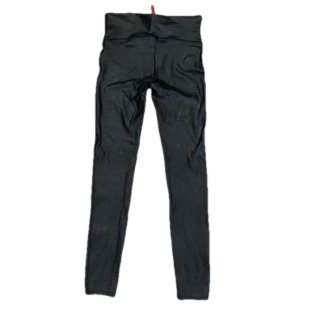 Spanx faux leather black leggings petite small​